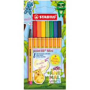 Fineliner-Set STABILO point 88 Mini, 8 St.