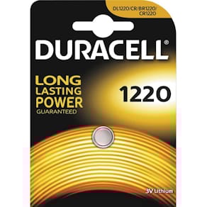 Knapcellebatteri Duracell CR1220 3V litium, 1 stk