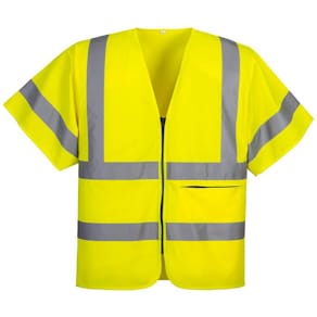 Varselväst zip PW C372 gul M kl 2/3
