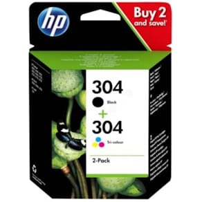 Tintenpatronen HP 304 Value Pack, schwarz + dreifarbig