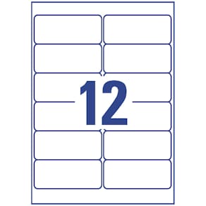Universaletiketten Avery Zweckform, 300 St., transparent