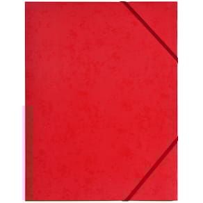 Elastikmappe BNT A4 rød, karton, elastiklukning, 48 stk