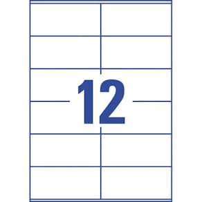 Etiketten Avery Zweckform Universal, 105x48 mm, weiß, 240 Stück
