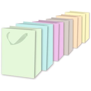 Geschenktragetasche Uni, pastell, sortiert, midi, 98x200x280 mm
