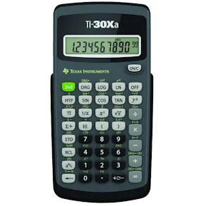 Teknisk Räknare Texas TI-30 XA, 149x76x13mm