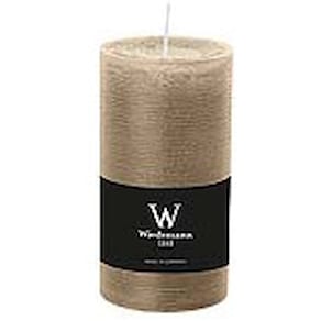 Stumpenkerze D-LUX MARBLE, 130x68 mm, schlamm