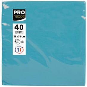 Servett PRONAPPE 38x38cm turkos 40/fp