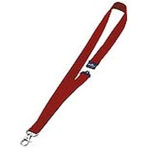 Textilband Durable Karabiner, 10 Stück, rot