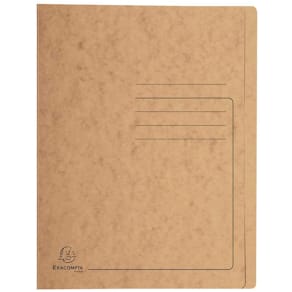 Schnellhefter EXACOMPTA, A4, Karton, 355g/qm, braun