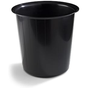 Papperskorg Svart, 22L, plast