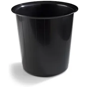 Papperskorg Svart, 22L, plast