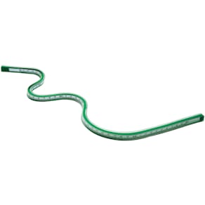Kurvenlineal Rumold, 50 cm, biegsam, grün