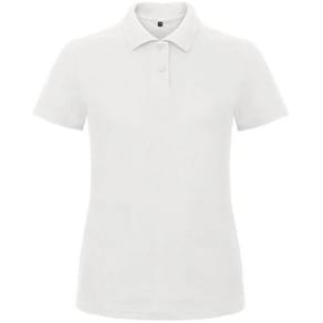 Pikétröja B&C ID001 dam vit S