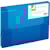 Elastobox Q-CONNECT, met elastieken, A4, rug 25 mm, blauw