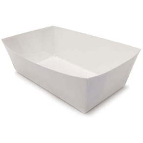 Pommes frites bakke Food Line nr. 2, 144x80x53, hvid pap, 100 stk