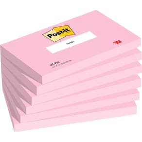 Notes Post-it® rosa 76x127mm 6/fp