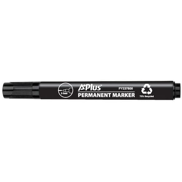 Merkepenn A+PLUS rund 1-3mm sort 10st