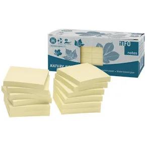 Notes INFO NOTES recy 75x75 gul 12/fp