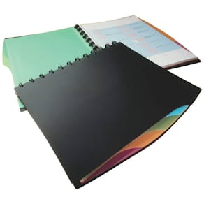 Sichtbuch Durable Duralook Style, A4, schwarz