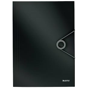 Gummizugmappe Leitz Solid, A4, PP, schwarz