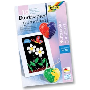 Glanspapier Folia, 10 vellen, assorti, 18,5 x 29,7 cm