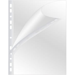 Showtas Q-CONNECT geperforeerd, A4, 11-gaats, PP, pak 100 stuks