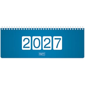 Tischkalender HÄFFT Büro & Freizeit 2027, k. blau