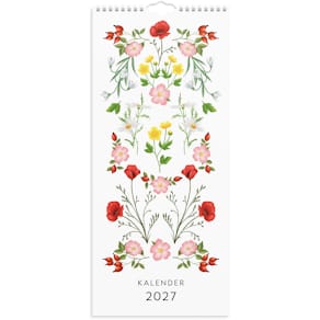 Burde Väggkalender Lilla Blomsterkal 2027