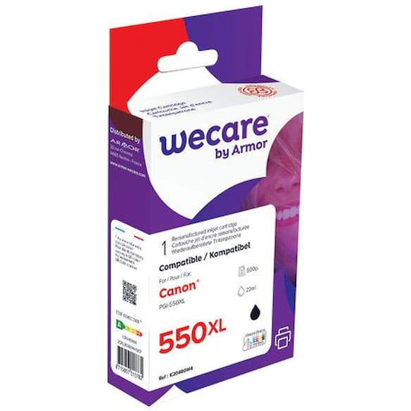 Blekk WECARE CANON PGI-550XL Sort
