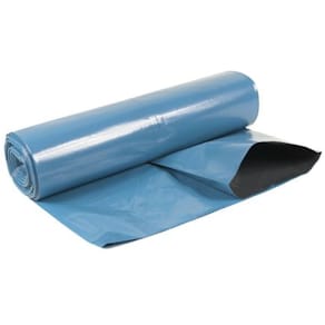 Plastsäck LD-coex 125L 55my blå/sv 25/rl