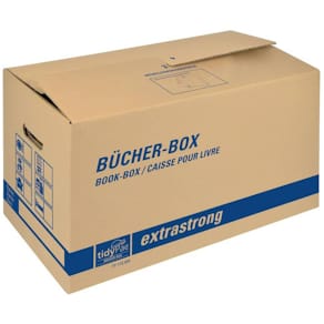 Transportbox tidyPac Bücherbox, 58x30x33 cm, braun