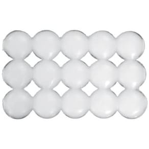 Klebeplättchen Wachsklebe, 15 Stück, weiß