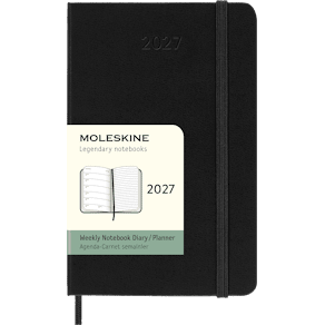 Moleskine Classic Hard 12M Week Note Pocket Svart 2027