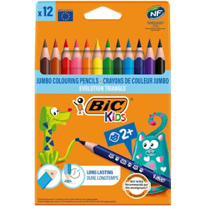 Kleurpotlood Bic Ecolutions Evolution Triangle, 12 stuks