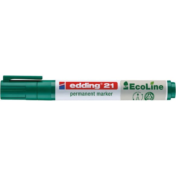 Merkepenn EDDING 21 EcoLine rund grønn