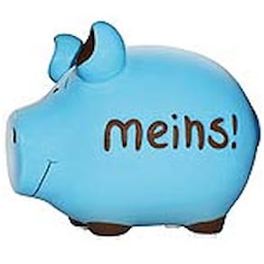 Spardose KCG Meins!, Schwein, klein