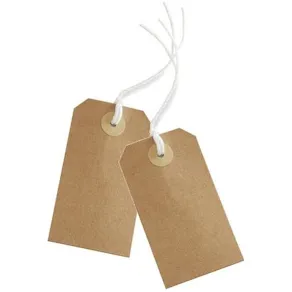 Etikett Manilla Tags 9x5cm kraft 10/fp