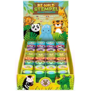 Kinderstempel TRENDHAUS Safari, 8-fach sortiert, selbstfärbend