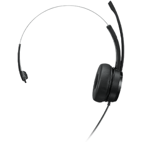Lenovo 100 - Headset - på örat - kabelansluten - USB-A - svart