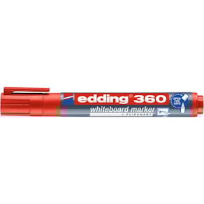Whiteboardpenn EDDING 360 rund rød