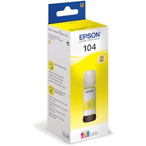 Inktfles Epson 104, OEM C13T00P440, geel, 7.500 pagina's
