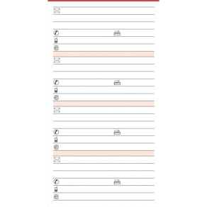 Ersatzeinlage BSB Pocket A7 Adressen, 50 Blatt