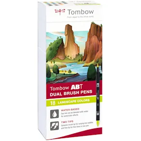 Tombow ABT Dual Brush 18P-6 Landscape carton (18)