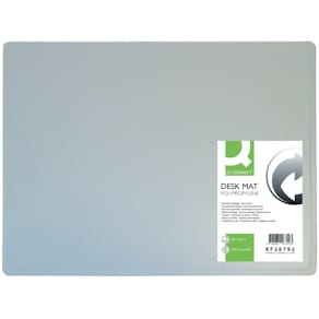 Onderlegger Q-CONNECT, ft 53 x 40 cm, transparant