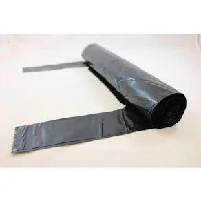 Plastsäck knyt LD 125L 40my svart 10/rl