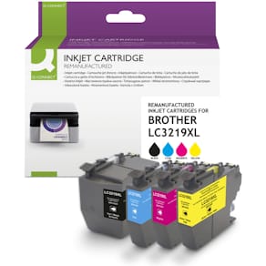 Tintenpatronen Q-CONNECT ersetzt Brother LC3219XL, schwarz/cyan/m