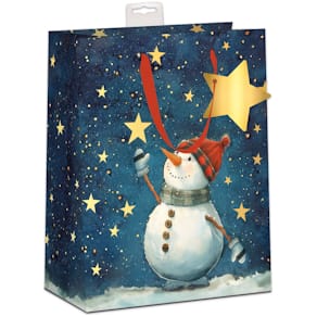 Geschenktragetasche SKORPION, Kind Schneemann