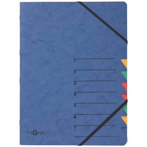 Ordnungsmappe PAGNA EASY, blau, 7-teilig