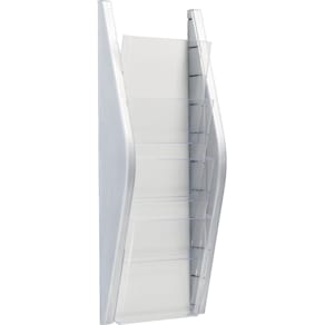 Wand-Prospekthalter helit the arc H6270200, A5 hoch, silber