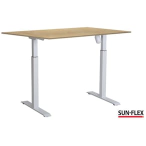 Bord SUN-FLEX II höj/sänk 140x80 vit/bjö